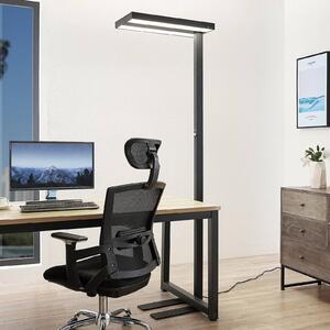 Arcchio LED álló világítás Logan Pro, fekete, érzékelő, dimmelhető, dimmelhető, Fekete, Dolgozószoba / Iroda, Alumínium, Modern