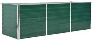 VidaXL zöld horganyzott acél kerti magaságyás 240 x 80 x 77 cm