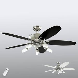 Westinghouse Arius mennyezeti ventilátor világítással, távirányítóval, Fekete, Nappali / Étkező, fém, Modern