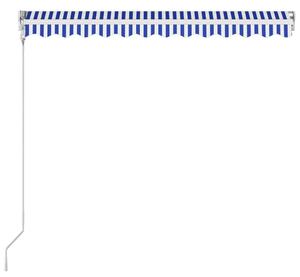 VidaXL kék és fehér automata napellenző 350 x 250 cm