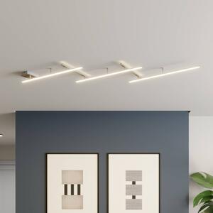Trio Lighting Indira forgatható LED mennyezeti lámpa, fényerőszabályozóval, nikkel, dimmelhető, Alu / szürke / cink, Nappali / Étkező, fém, Modern