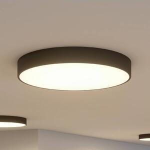 Arcchio LED mennyezeti lámpa Noabelle, Ø 80 cm, fekete, fém, dimmelhető, Fekete, Konyha, fém, Modern