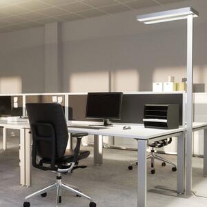 Arcchio LED álló világítás Logan Neo, ezüst, dimmelhető, fém, dimmelhető, Alu / szürke / cink, Dolgozószoba / Iroda, Alumínium, Modern