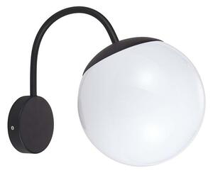 V-TAC E27 foglalatos IP44 falra szerelhető lámpatest, fekete házas - SKU 11823