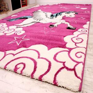 Unikornis szőnyeg rózsaszín, modell 20340, 140x200cm