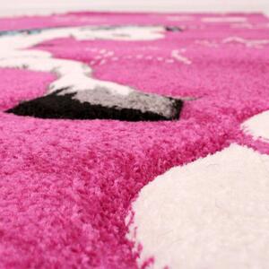 Unikornis szőnyeg rózsaszín, modell 20340, 140x200cm