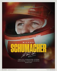 Michael Schumacher - Keep Fighting - 2023 Festmény reprodukció, (40 x 50 cm)