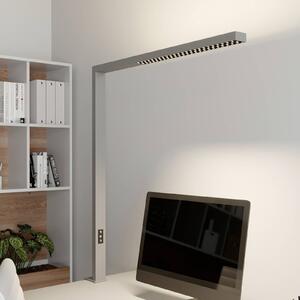 Arcchio LED-es irodai lámpa Jolinda, ezüst, fém, fényerőszabályozható,, dimmelhető, Alu / szürke / cink, Dolgozószoba / Iroda, Alumínium, Modern