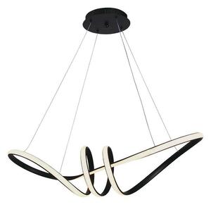 V-TAC 24W dekoratív csillár, fekete házzal, meleg fehér, 135 Lm/W - SKU 8010