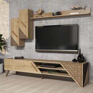 Beril TV-állvány, tölgy, 180 cm – TR845HCT3004