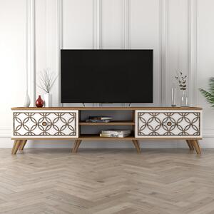 Class TV-állvány, dió-fehér, 180 cm – TR845HCT3005