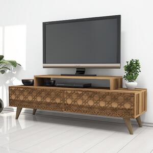 City TV-állvány, dió, 140 cm – TR845HCT3018