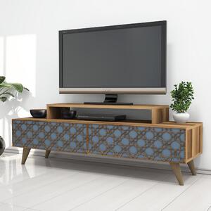 City TV-állvány, dió, 140 cm – TR845HCT3019
