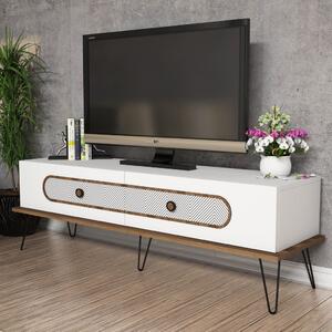 Ekol TV-állvány, fehér, 145 cm