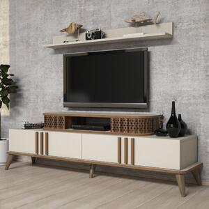 Eylül TV-állvány, krém, 168 cm