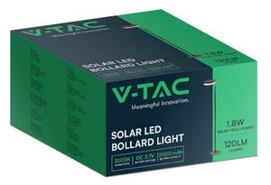 V-TAC napelemes LED állólámpa, 80cm, meleg fehér - SKU 23011