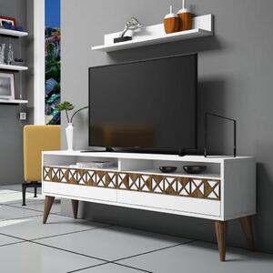 TV-állvány, fehér, 150 cm – TR845HCT3082