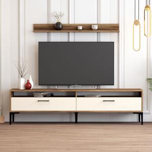 Istanbul TV-állvány, dió-krém, 180 cm – TR845HCT3099