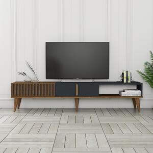 Milan TV-állvány, dió-antracit, 180 cm – TR845HCT3108