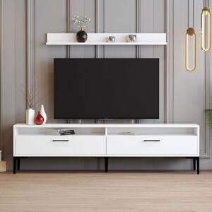 Istanbul TV-állvány, fehér, 180 cm – TR845HCT3102