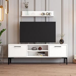 Riga TV-állvány, fehér, 140 cm
