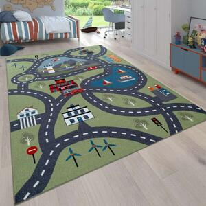 Játék szőnyeg utca dizájn színes, modell 20391, 100x200cm
