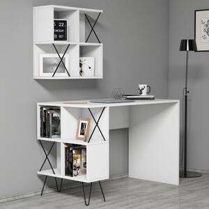 Extra íróasztal, fehér, 120 cm – TR845HCT3823