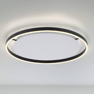 JUST LIGHT. GmbH LED mennyezeti lámpa Ritus, Ø 58.5cm, antracit, dimmelhető, Fekete, Nappali / Étkező, Alumínium, Modern