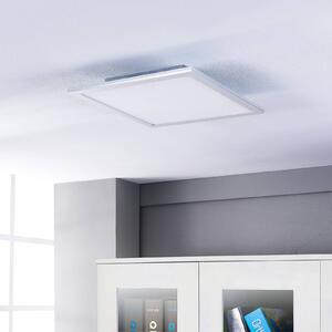 Lindby LED panel Livel, 2 darabos készlet, CCT, 40 cm x cm, távirányítóval, dimmelhető, Alu / szürke / cink, Konyha, Műanyag, Modern