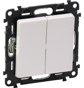 Legrand 752118 Valena Life fehér kettős váltóérintkezős nyomó
