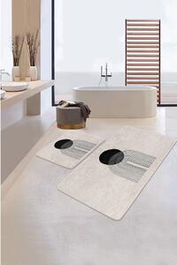 Bézs fürdőszobai kilépő szett 2 db-os 60x100 cm – Mila Home