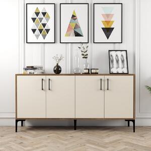 Kiev komód, dió-krém, 160 cm