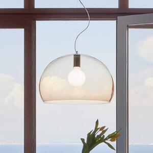 Kartell FL/Y függőlámpa, Ø 52 cm, barna, dimmelhető, Barna / rozsda, Nappali / Étkező, Műanyag, Dizájn