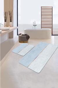 Kék fürdőszobai kilépő szett 2 db-os 60x100 cm – Mila Home