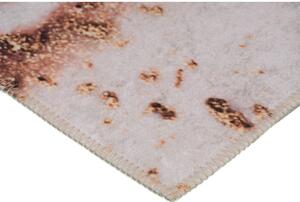 Barna-krémszínű mosható szőnyeg 80x50 cm - Vitaus