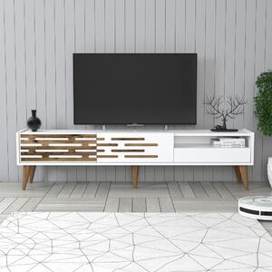 Valensiya TV-állvány, fehér, 180 cm – TR845HCT5355