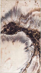 Barna-krémszínű mosható szőnyeg 150x80 cm - Vitaus