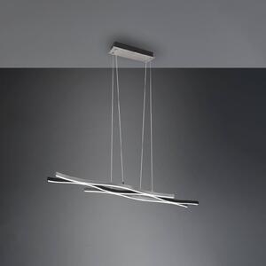 Trio Lighting Blaze LED függőlámpa, CCT, dimmelhető, alumínium, dimmelhető, Alu / szürke / cink, Nappali / Étkező, fém, Modern