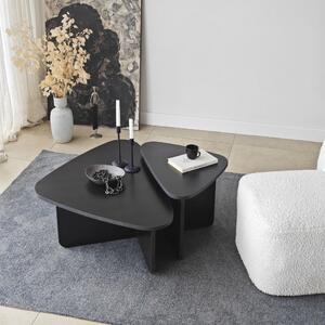 Ballare dohányzóasztal, fekete, 90 cm
