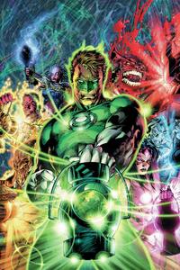 Művészi plakát Green Lantern - The team, (26.7 x 40 cm)
