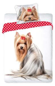 FARO Yorkshire terrier ágyneműhuzat 70x90 + 140x200 cm