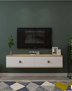 Zuzu TV-állvány, zafír tölgy-fehér, 120 cm – TR555CHM1121