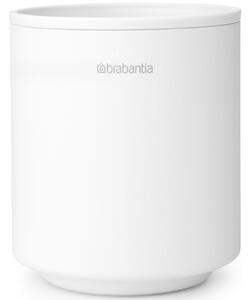 Brabantia MindSet fogkefe tartó kiemelhető cseppgyűjtő tartállyal, acél, szikrázó fehér ásványi textúra - 303265