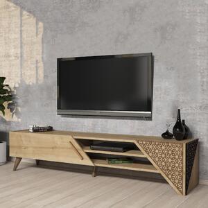 Beril TV-állvány, tölgy, 180 cm – TR845HCT5503