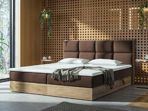 Z0ND0 Franciaágy Boxspring 180 cm Bolondra (arany kézműves tölgy + soro 28). 1051080