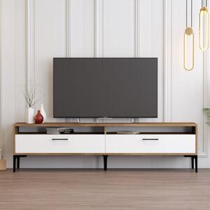 Istanbul TV-állvány, dió-fehér, 180 cm – TR845HCT5516