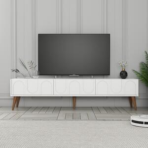 Lyon TV-állvány, fehér-dió, 180 cm – TR845HCT5595