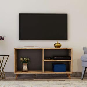 Zisino TV-állvány, fenyő, 120 cm