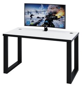 SLAVIN számítógépasztal, 135x75,6x65, fehér