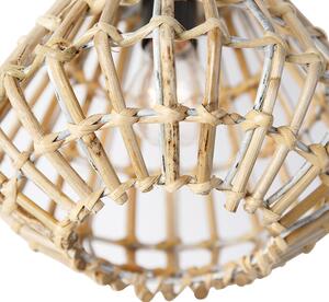 Vidéki mennyezeti bambusz lámpa fehér színnel - Canna Diamond